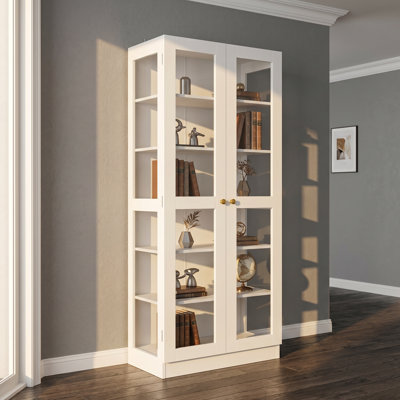 Vitrine 6 portes vitrée avec tablettes