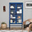 Armoire de rangement à double porte en verre Anaan pour cuisine de salon-297245781