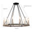 Lustre de style campagnard 12 lumières Addyson