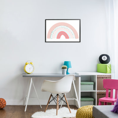 Giclée encadrée rose, arc-en-ciel rose, par Emily Navas