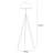 66.81'' Black Tripod Floor Lamp-78677243