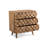 Mid-Century Modern Mango Wood 3 Drawer Chest
