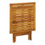 Table bistro d'extérieur Blaire, carré en bois d'acacia brun pliable 18 po