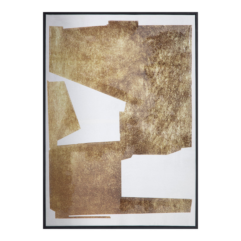 Mica 1 encadrée, peinture dorée