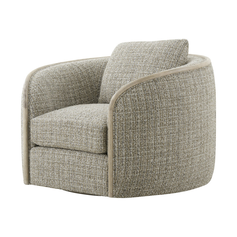 Seated Swivel Armchair, Gray