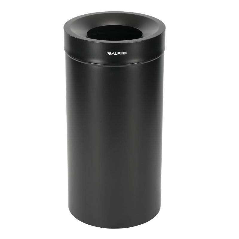 Poubelle en acier inoxydable 27 gallons, Noir