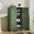 Jussiah Storage Cabinet,Bathroom Storage Cabinet with 4 Doors & Adjustable Shelf-455332868