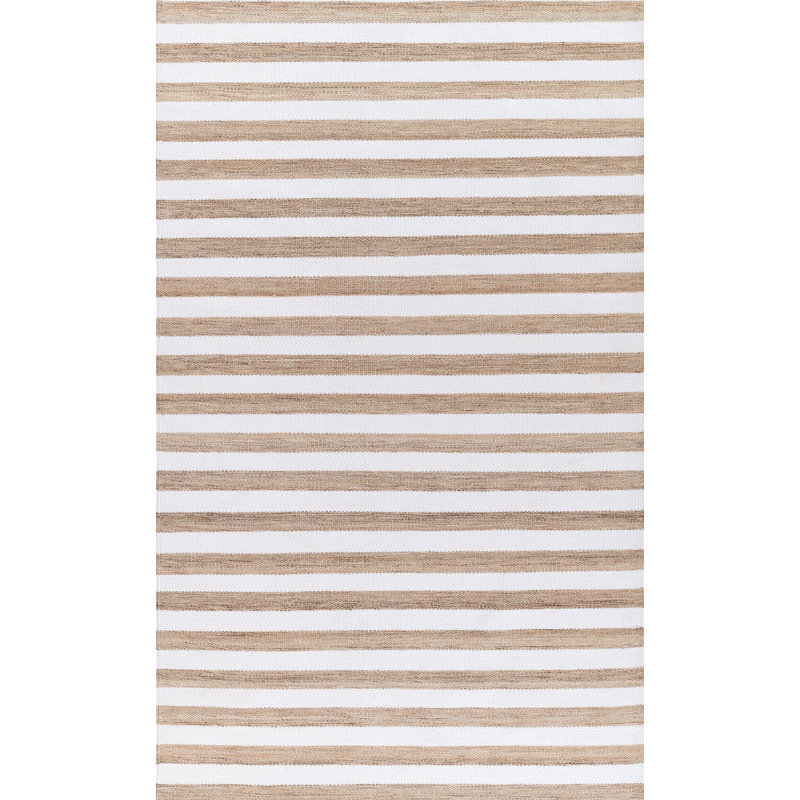 Tapis d'intérieur tissé à la main rayé Tashonda P.E.T 2 pi x 3 pi, 2 pi x 3 pi