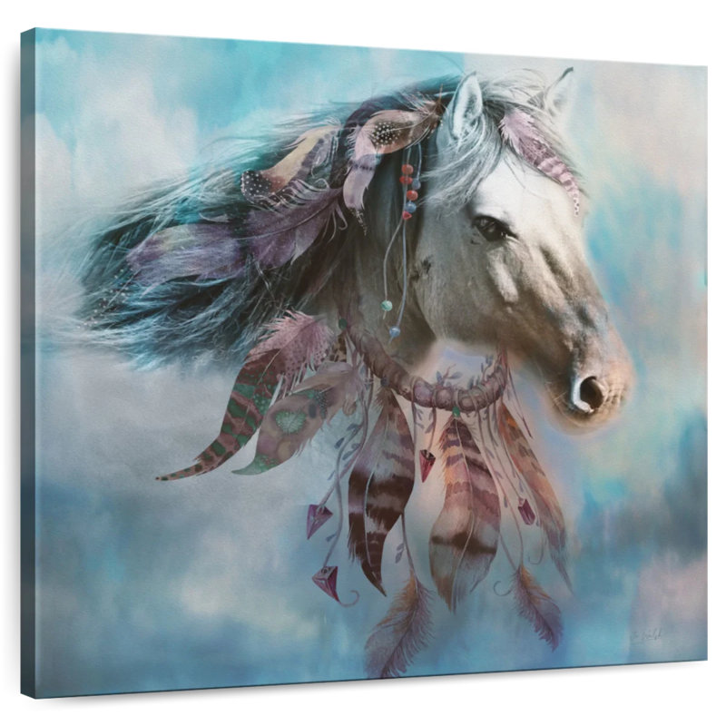 Cheval de rêve amérindien Brampt, H 16 po x l 16 po