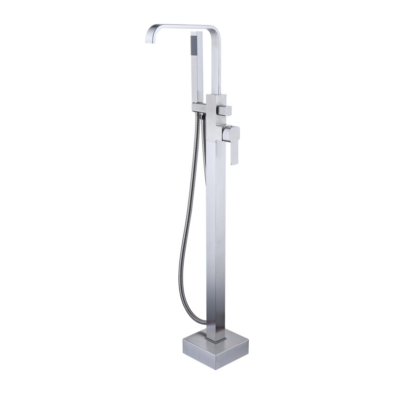 Kebo Floor Tub Spout with Diverter, Chrome