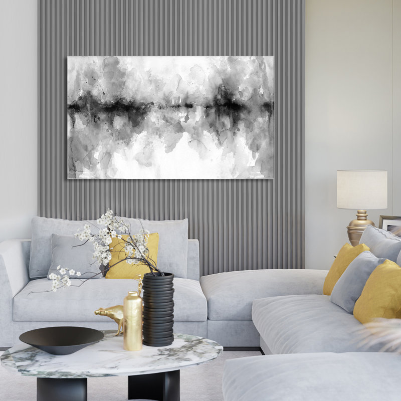 Island Mist - Peinture, L 30 po x H 18 po, Toile tendue