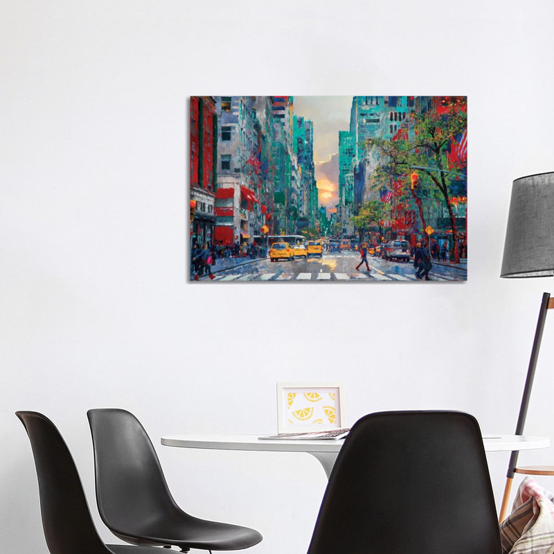 Sliver of Sunset 1 Piece Wrapped Canvas Painting, 101.6 cm H x 66.04 cm W x 3.175 cm D