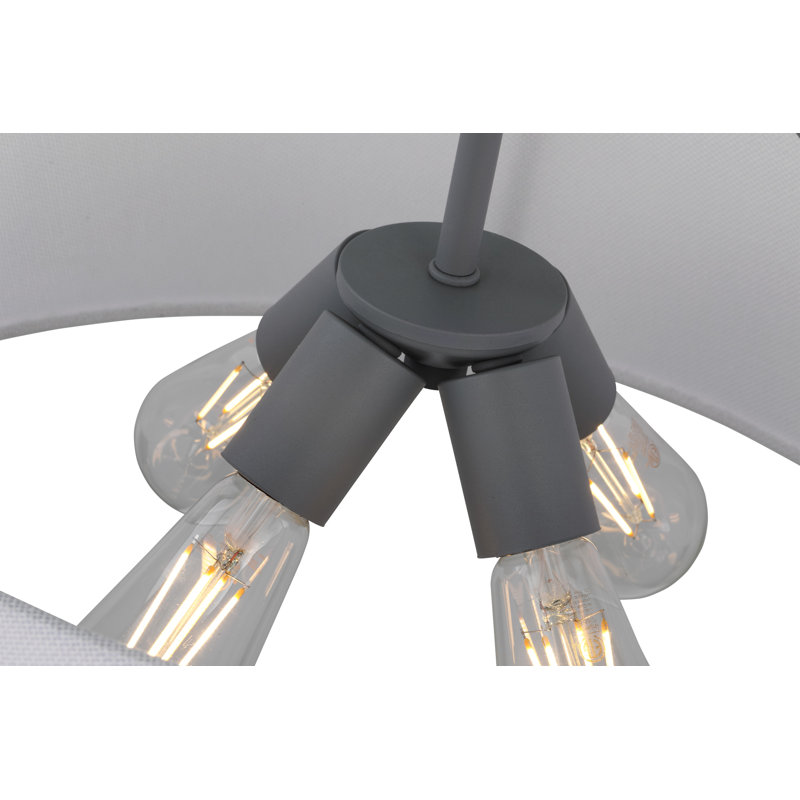 4 - Light Unique/Statement Pendant, Putty Gray