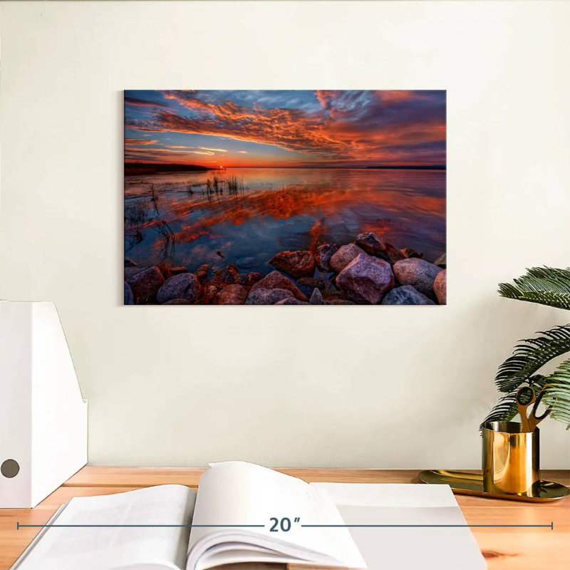 Alvord Rocky Shores Sunrise, H 8 po x l 12 po