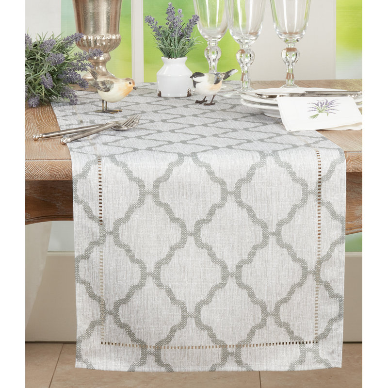 Table Runner, 108" x 16", Gray