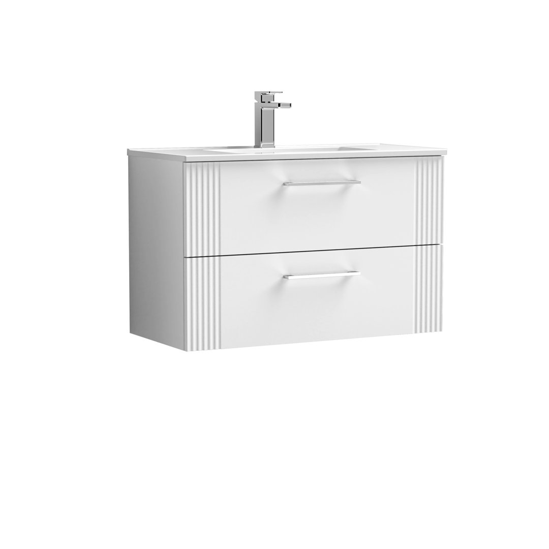 Deco 805mm Single Bathroom Vanity with Integrated Vitreous China Basin