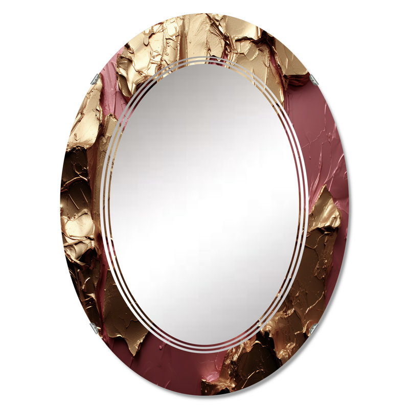 Batesford - Miroir mural moderne ovale, 30 po x 20 po