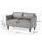 Levron 51.77'' Faux Leather Loveseat-2098560090