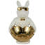 Sculpture Geordi Bulldog en céramique avec accents dorés-521804690