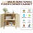  2 - Door Corner Accent Cabinet, Storage Cabinet With Recessed Power Strip & Adjustable Shelf, Space-saving Corner Furniture For Living Room Bathroom Kitchen
