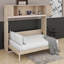 Lit escamotable double avec armoires