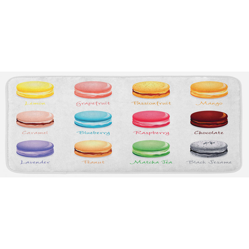 Tapis de cuisine multicolore multicolore coloré
