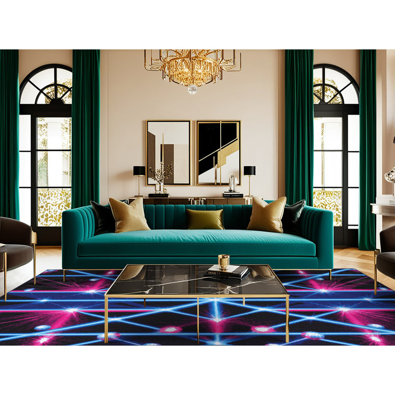  Tapis de musique lavable, Rectangulaire 7 pi x 10 pi