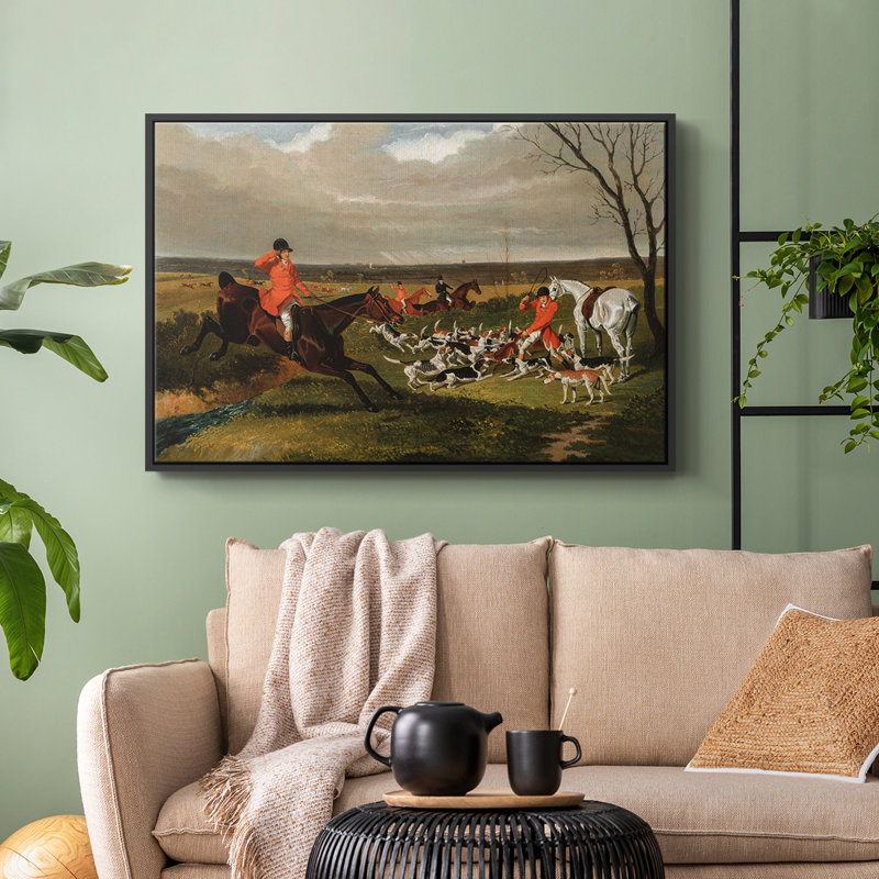 Botanique rétro - XXI, H 17 po x l 25 po x P 2 po, Toile avec cadre flottant noir
