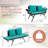 Rattan Outdoor Convertible Loveseat-1149102582