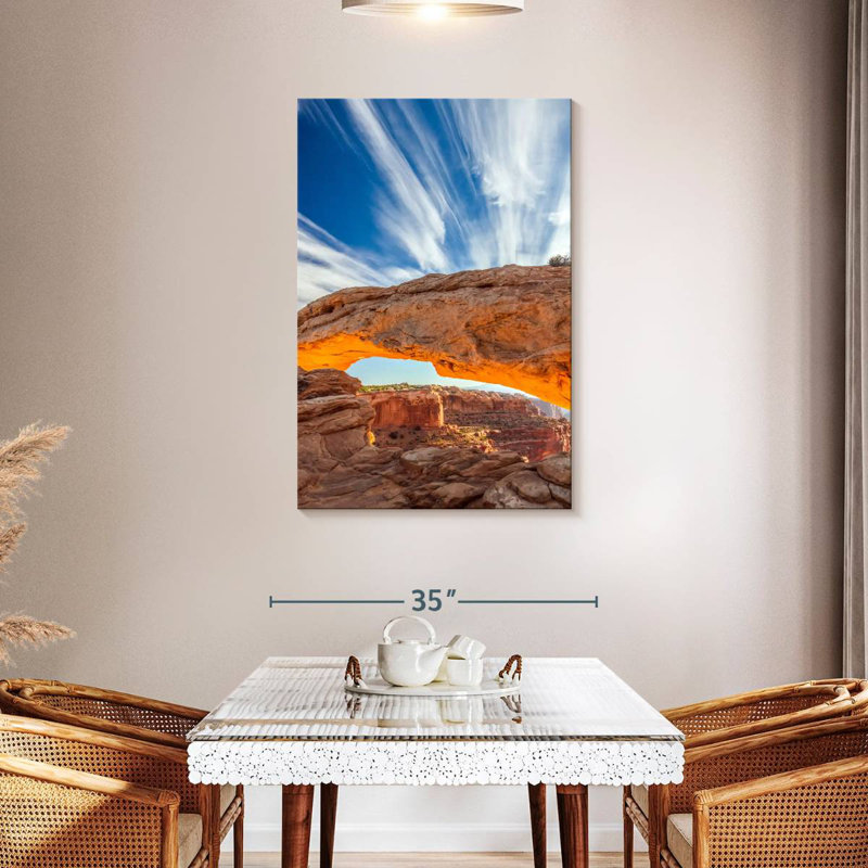 Alvord Mesa Arch Sunrise Glow, 45" H x 30" W
