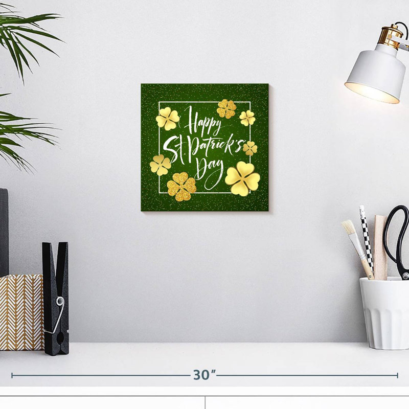 Paillettes Lelend St. Patrick's Day, H 10 po x l 10 po