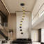 10 - Light LED Dimmable Pendant Long Staircase Chandelier