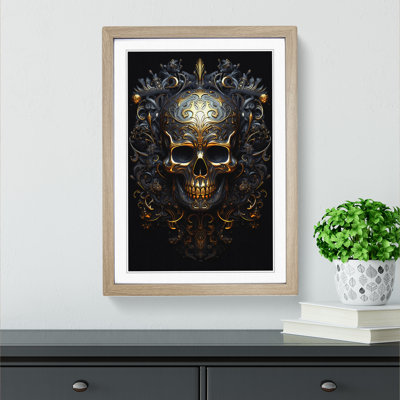 Skull Informel - Framed Print