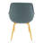 Matthew Leather Dining Chair, Modern Mid Century Accent Chair with Armrests and Iron Legs, Faux Leather Upholstered Kitchen Desk Chair for Dining Room, Living Room, Office Furniture-123223578-67941229