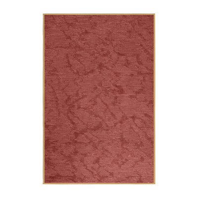 Machine Washable Abstract Brown Area Rug