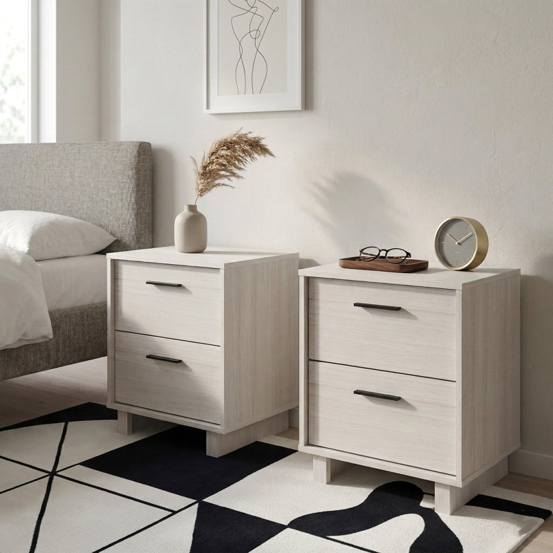 Aderyn 18.5" W Nightstand with 2 Drawers
