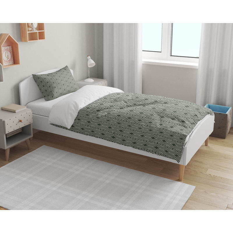 Child Lock Decorative Lightweight Comforter Set, Green