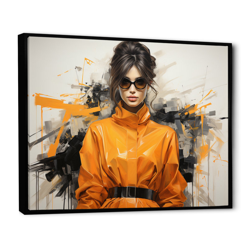 Fashion Infinite Style - Imprimé, Cadre flottant noir, H 34 po x l 44 po x P 1,5 po