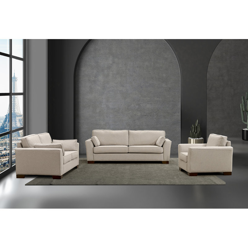 Sofa, 3, Cream