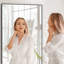 Miroir surdimensionné sur toute la longueur avec cadre en aluminium de qualité aérospatiale et verre nano - chambre à coucher, salle de bain, salle de sport-618221844-617856548