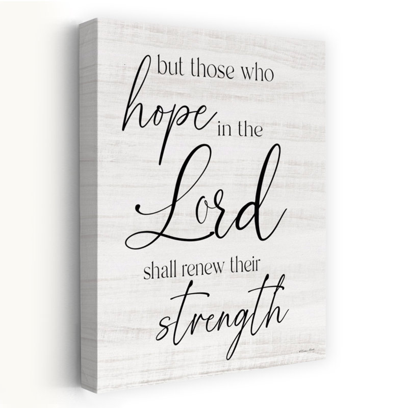 «Hope In The Lord», art contemporain abstrait, H 24 po x l 16 po