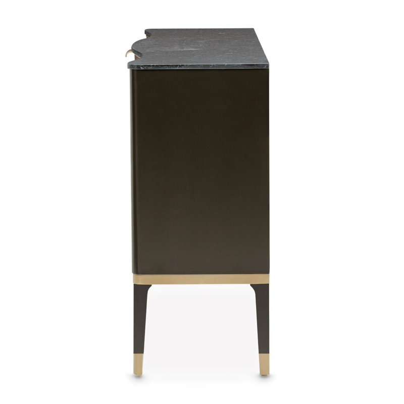 Malibu Crest 74.5'' W Sideboard, Dark Espresso/Mahogany
