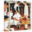« the rookie » par norman rockwell, reproduction d’art sur toile tendue-298234958