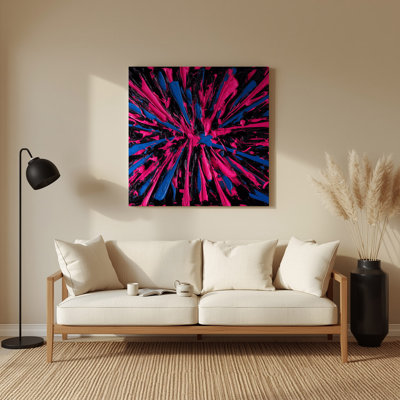 Neo Expressionism 16 Purple Metal Wall Art