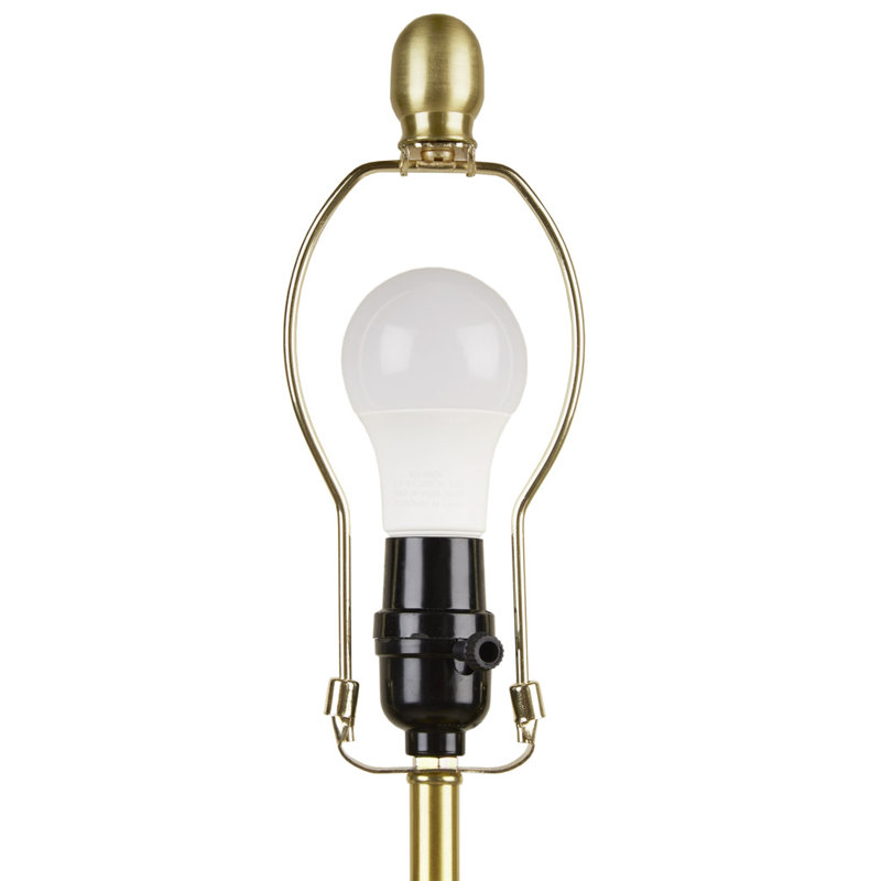 Lysandria Green Glass Table Lamp with Gold Accents