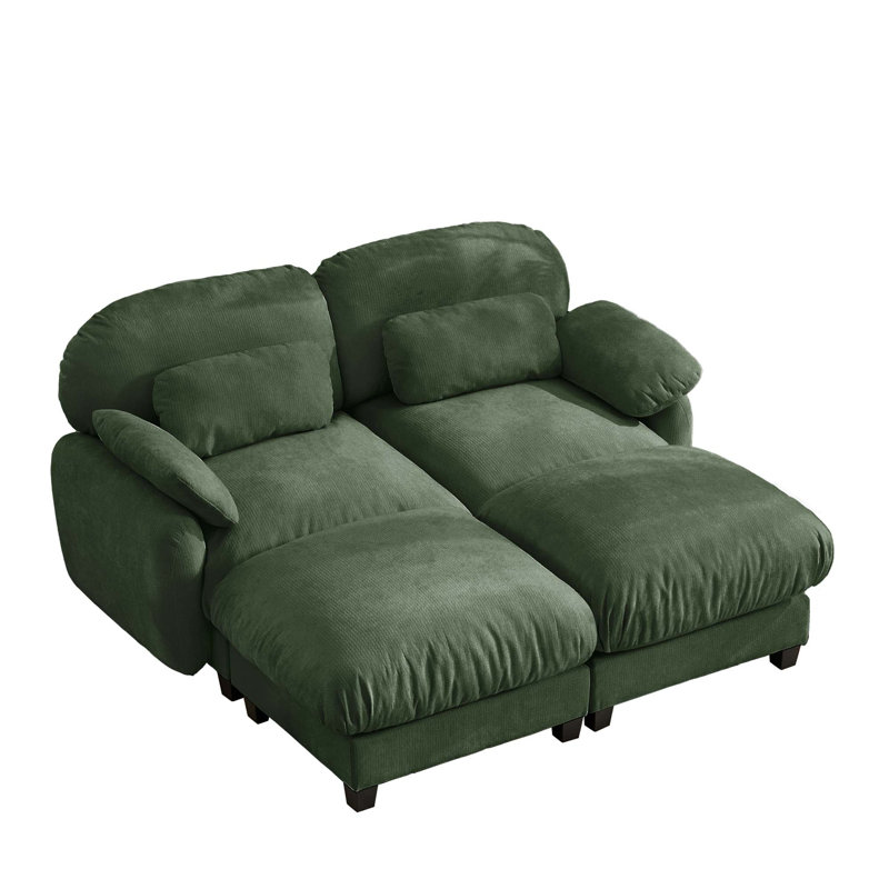Canapé modulable 2 places Cloud Feel avec pouf amovible