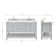 Alemanno Ajha 61" Double Bathroom Vanity Set