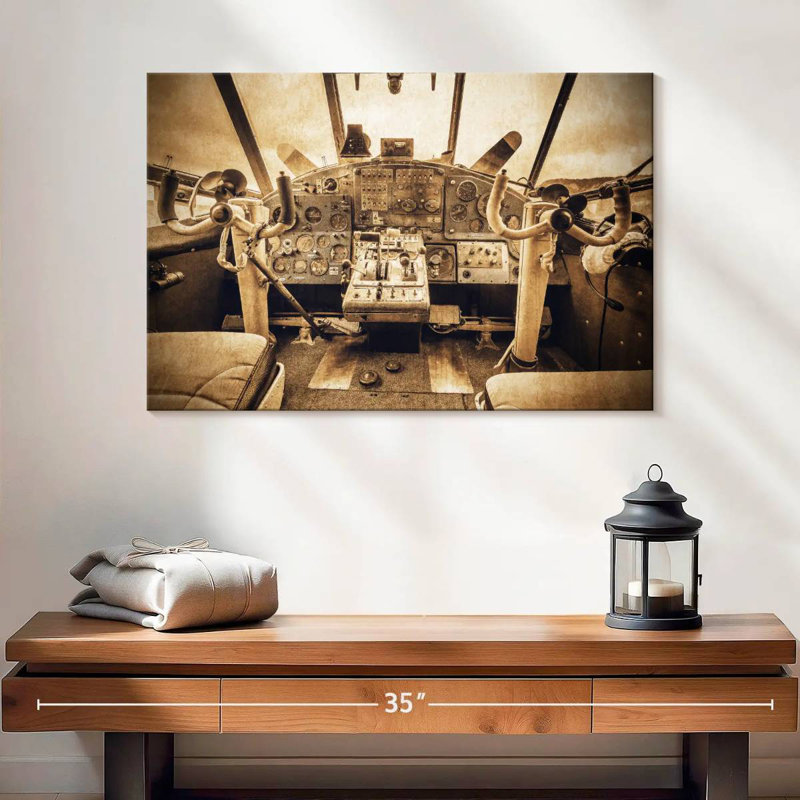 Mehar Grunge Aviation, 16" H x 24" W