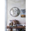 D31.5X0.5 "Miroir rond Theodor avec design industriel et cadre en métal pour la décoration murale