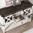 46'' Entryway Cabinet With 2 Sliding Barn Doors & Drawer Console Table Wood Sideboard Buffet For Living Room Hallway-1641619828